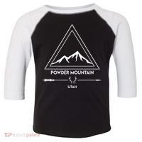 Powder Mountain Utah Ski Vacation Toddler Fine Jersey T-Shirt thumb 0