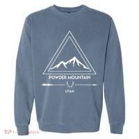 Powder Mountain Utah Ski Vacation Garment-Dyed Sweatshirt thumb 0