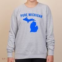 Pure Michigan Vacation Water Lake Fun Gift Idea Women's Sweatshirt thumb 0