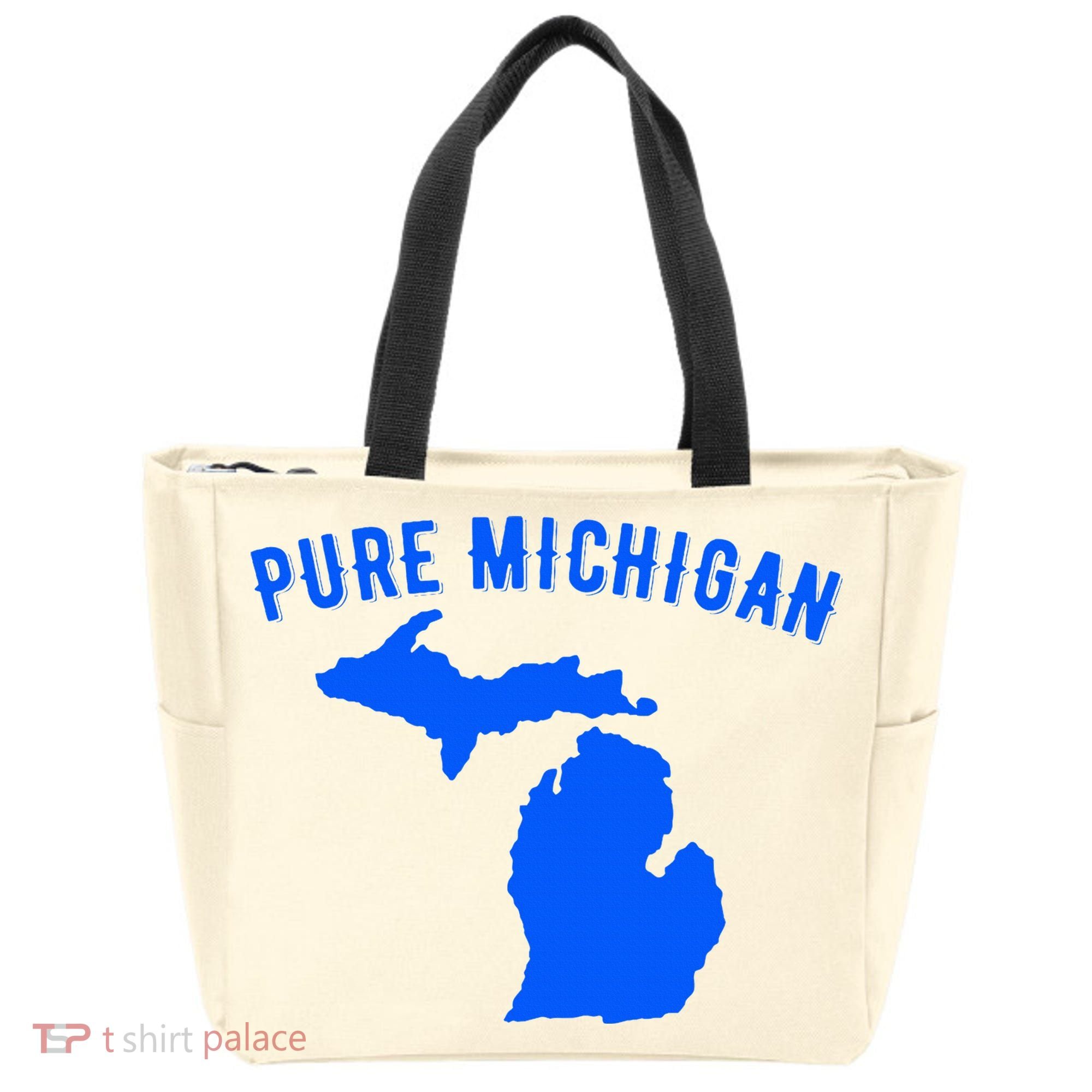 Pure Michigan Vacation Water Lake Fun Gift Idea Tote Bag