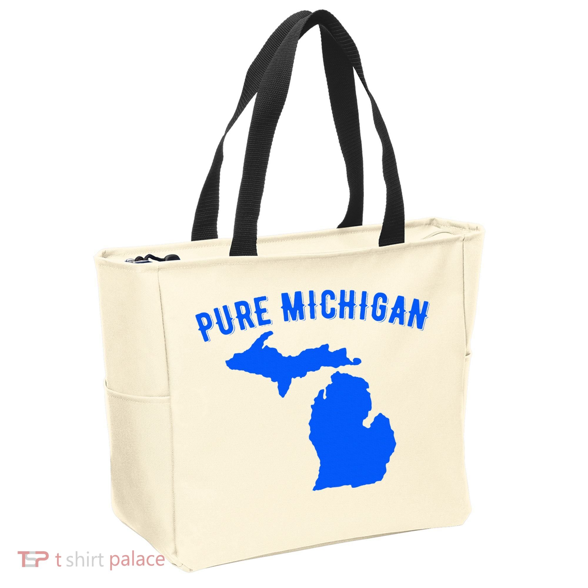 Pure Michigan Vacation Water Lake Fun Gift Idea Tote Bag