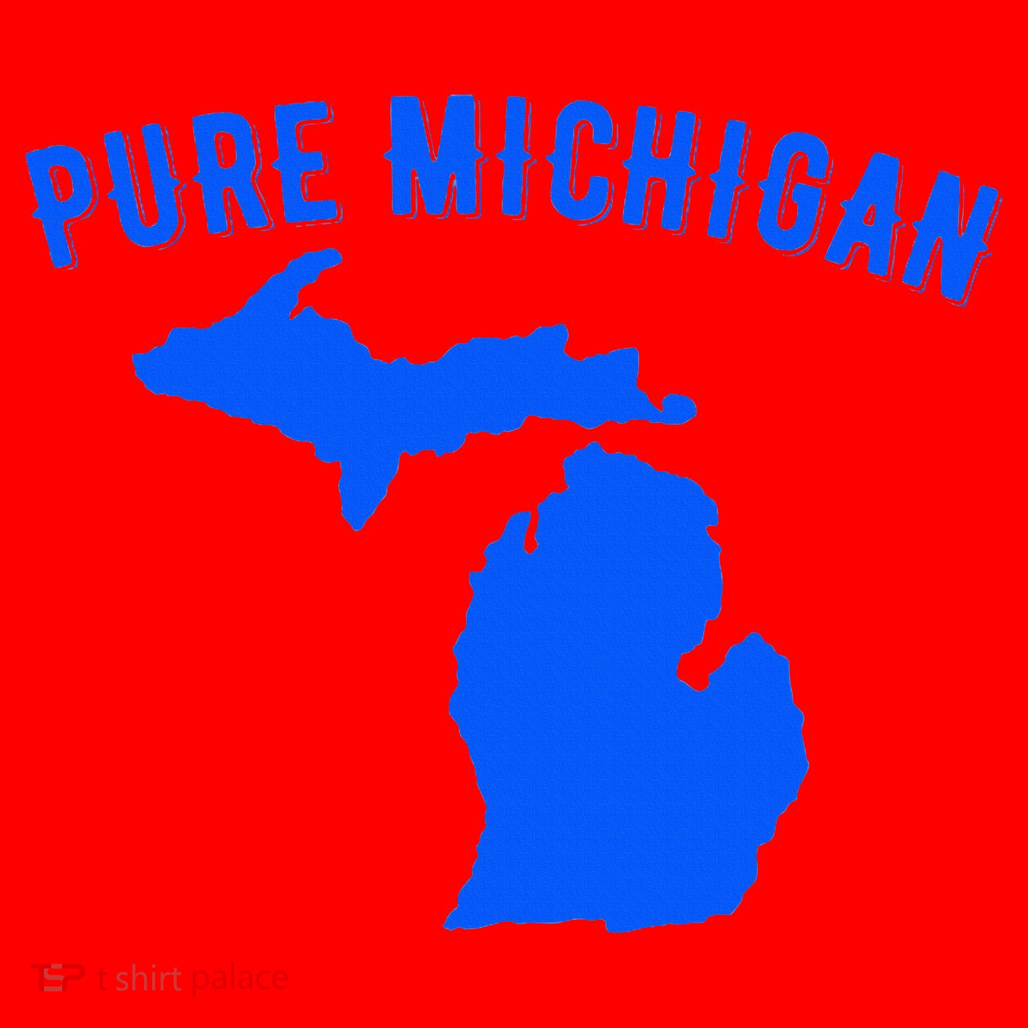 Pure Michigan Vacation Water Lake Fun Gift Idea Santa Hat