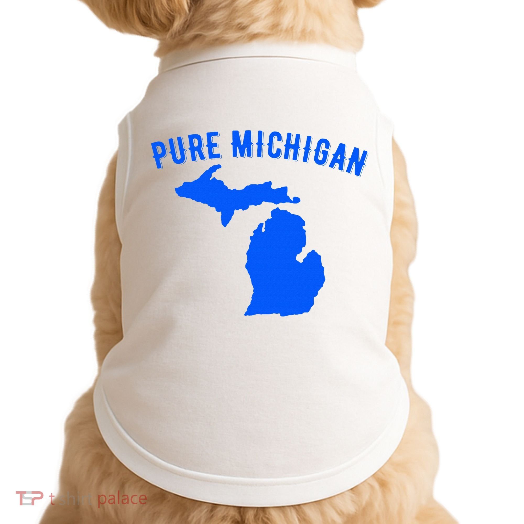 Pure Michigan Vacation Water Lake Fun Gift Idea Doggie Tank