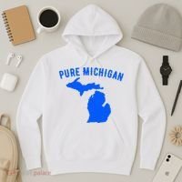 Pure Michigan Vacation Water Lake Fun Gift Idea Hoodie thumb 3