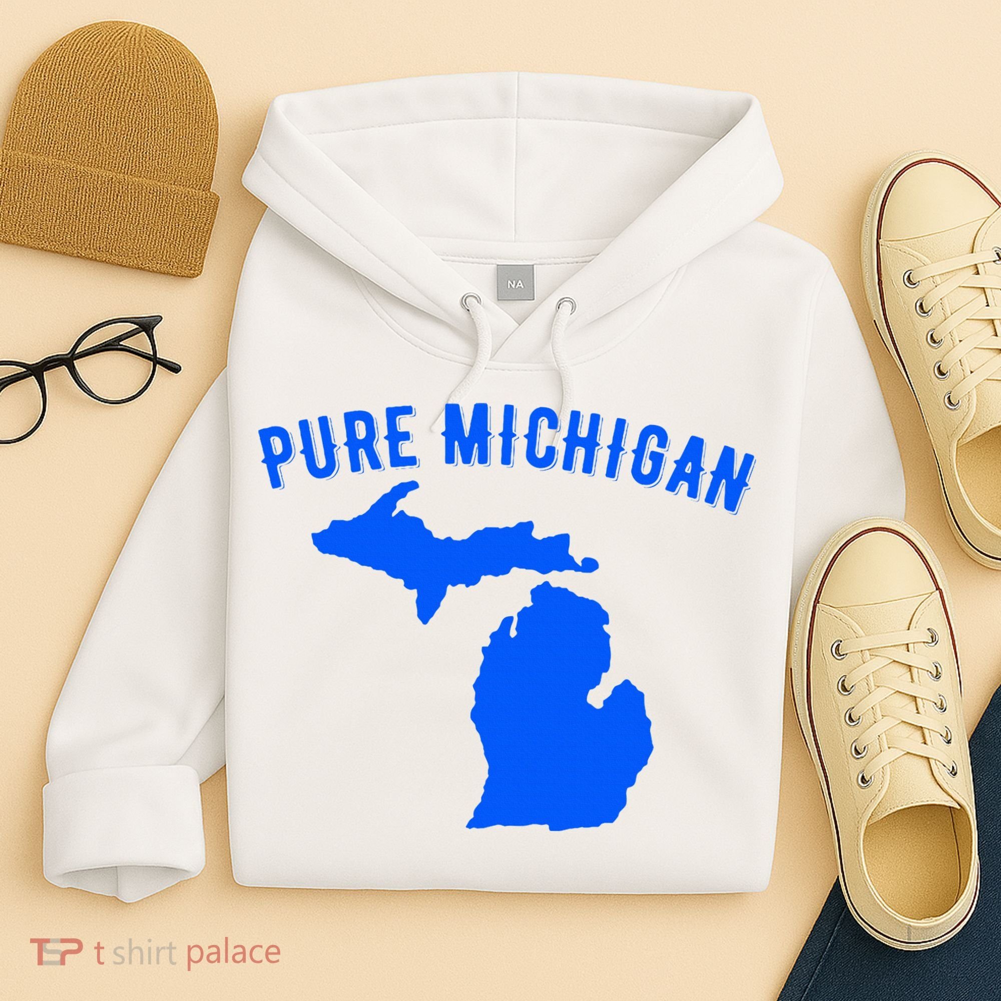 Pure Michigan Vacation Water Lake Fun Gift Idea Hoodie