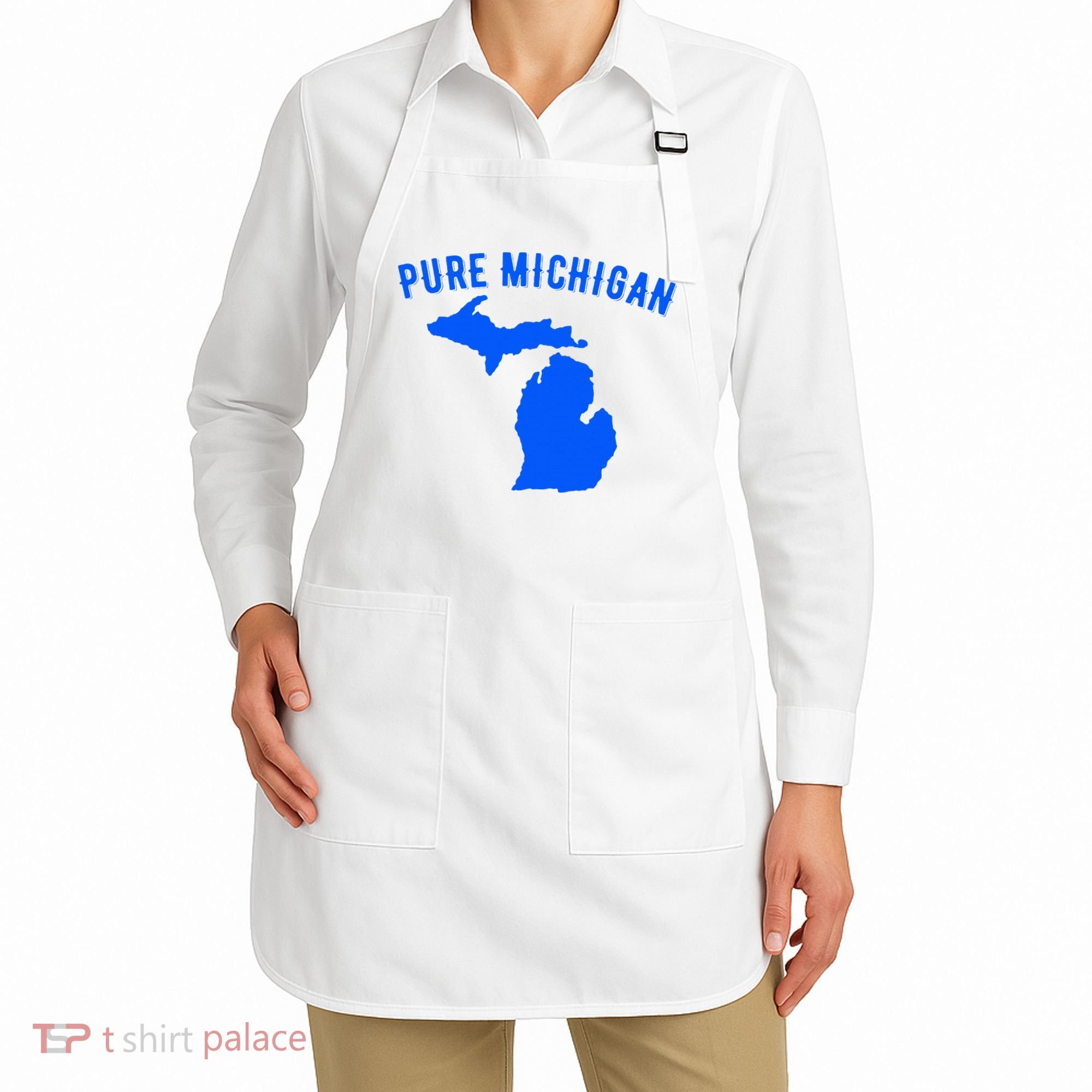 Pure Michigan Vacation Water Lake Fun Gift Idea Apron