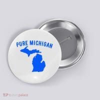 Pure Michigan Vacation Water Lake Fun Gift Idea Button thumb 0