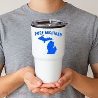 Pure Michigan Vacation Water Lake Fun Gift Idea Tumbler thumb 2