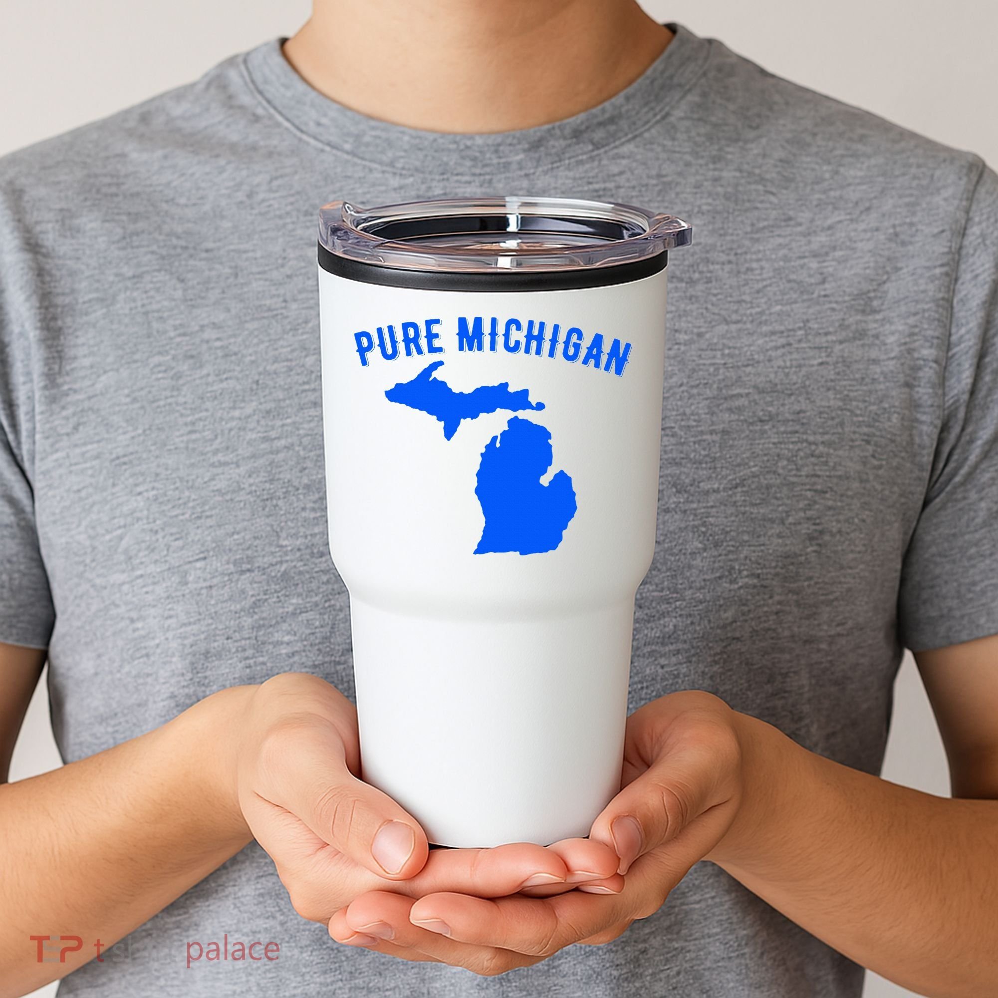 Pure Michigan Vacation Water Lake Fun Gift Idea Tumbler