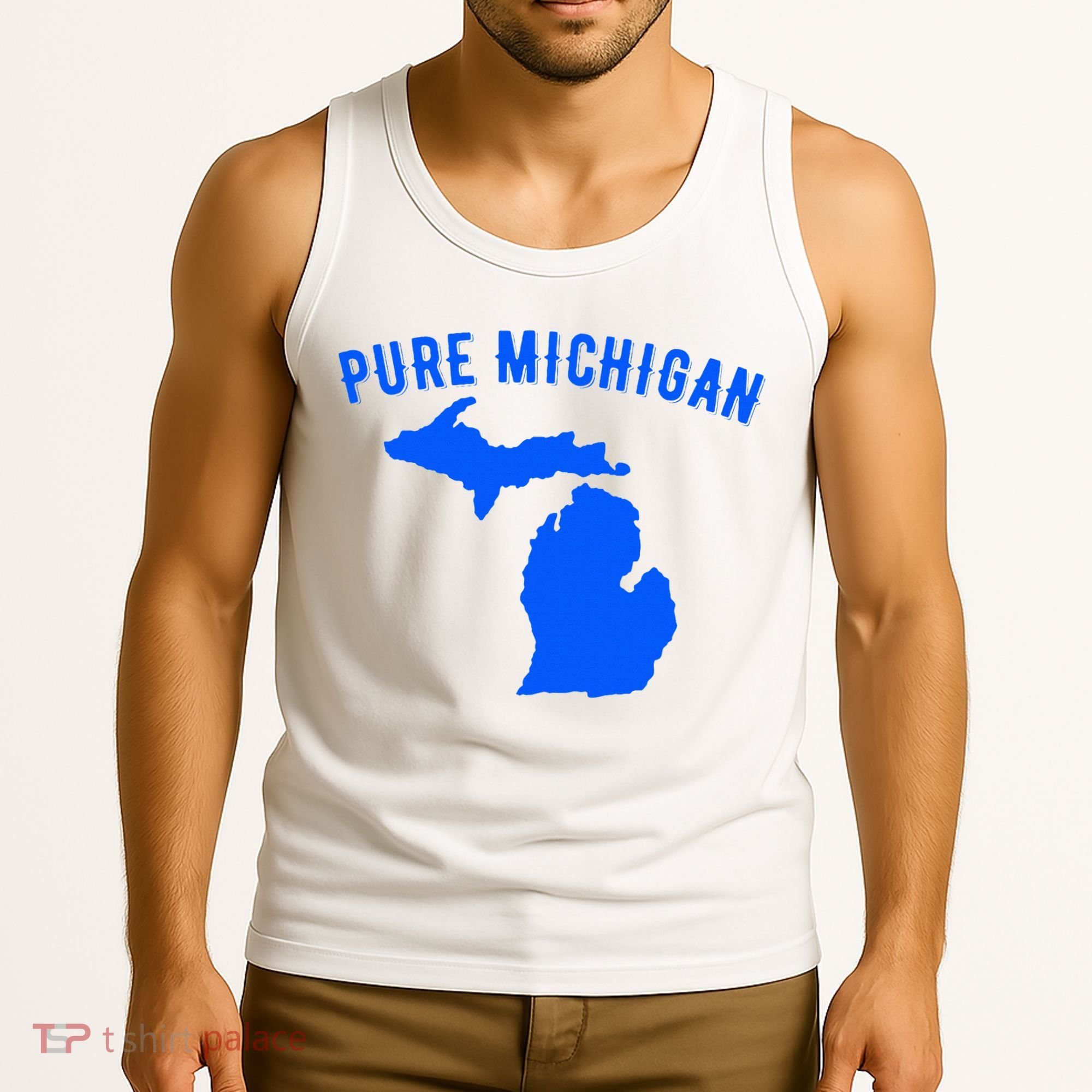 Pure Michigan Vacation Water Lake Fun Gift Idea Tank Top