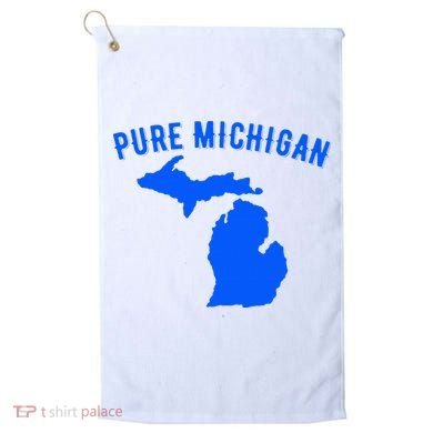 Pure Michigan Vacation Water Lake Fun Gift Idea Golf Towel