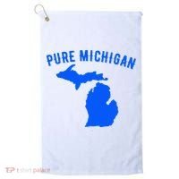 Pure Michigan Vacation Water Lake Fun Gift Idea Golf Towel thumb 0