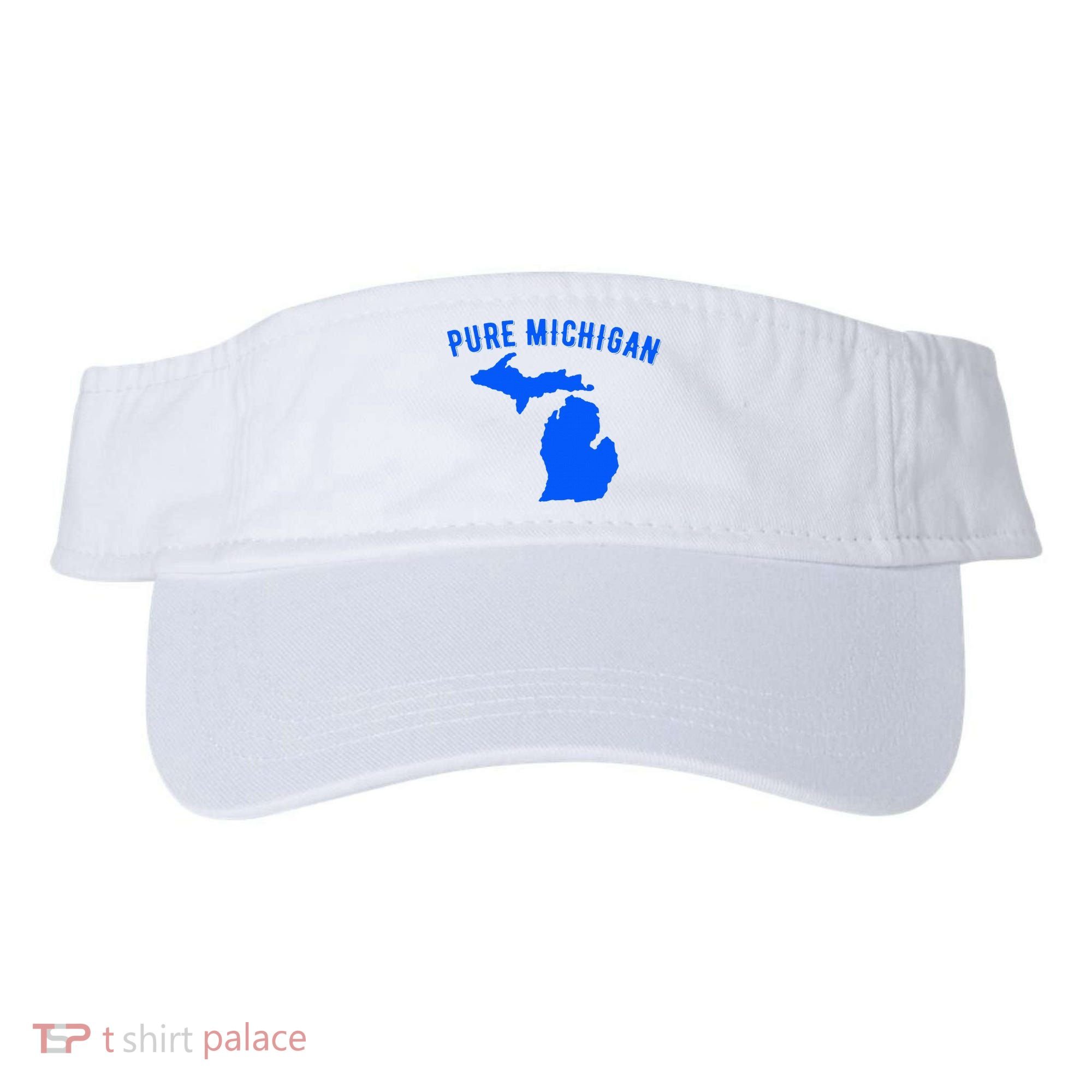Pure Michigan Vacation Water Lake Fun Gift Idea Visor