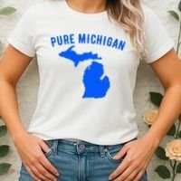 Pure Michigan Vacation Water Lake Fun Gift Idea Women's T-Shirt thumb 2
