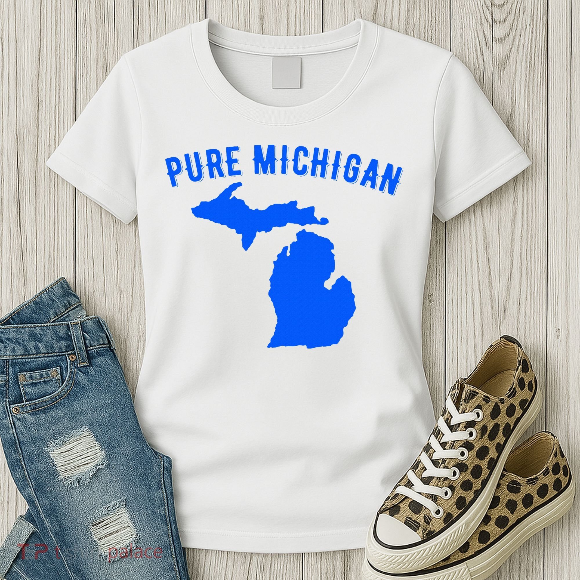 Pure Michigan Vacation Water Lake Fun Gift Idea Women's T-Shirt