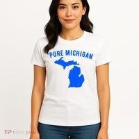 Pure Michigan Vacation Water Lake Fun Gift Idea Women's T-Shirt thumb 4