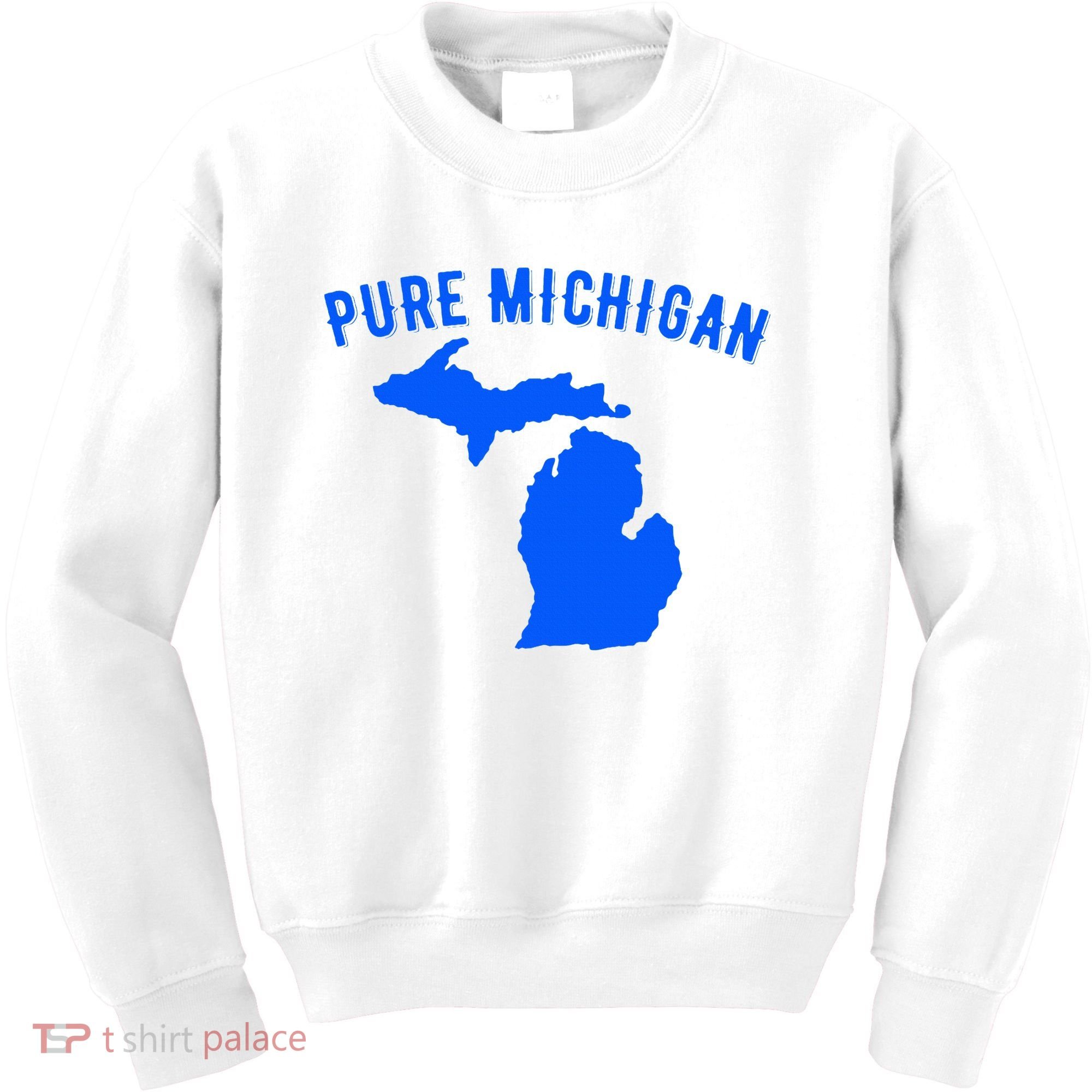 Pure Michigan Vacation Water Lake Fun Gift Idea Kids Sweatshirt