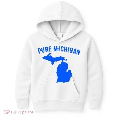 Pure Michigan Vacation Water Lake Fun Gift Idea Kids Hoodie