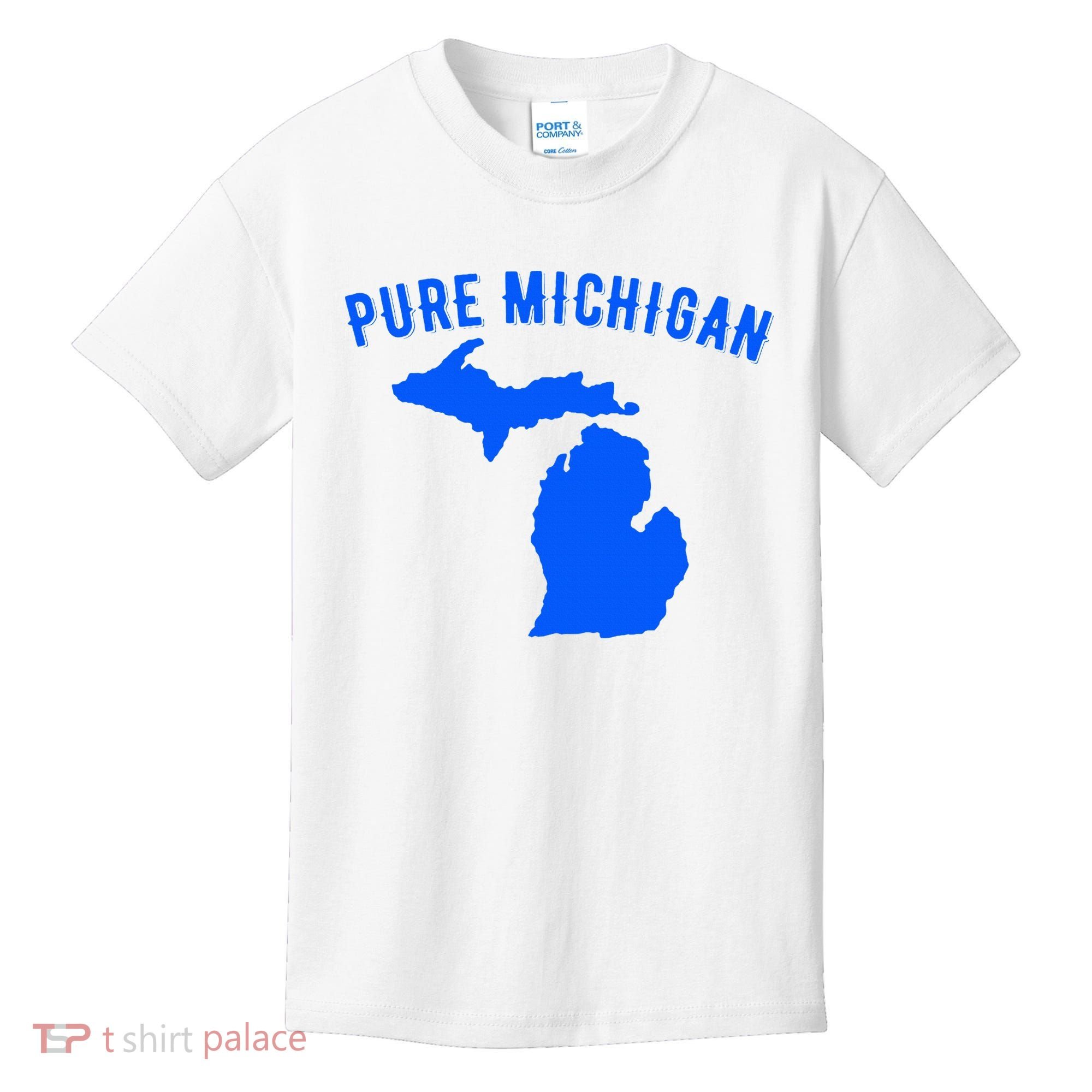 Pure Michigan Vacation Water Lake Fun Gift Idea Kids T-Shirt