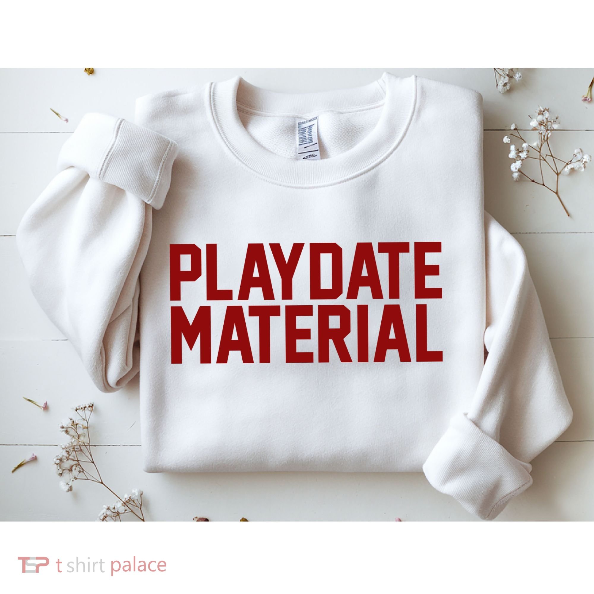 Playdate Material Valentine Sweatshirt
