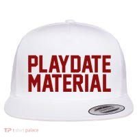 Playdate Material Valentine Flat Bill Trucker Hat thumb 0