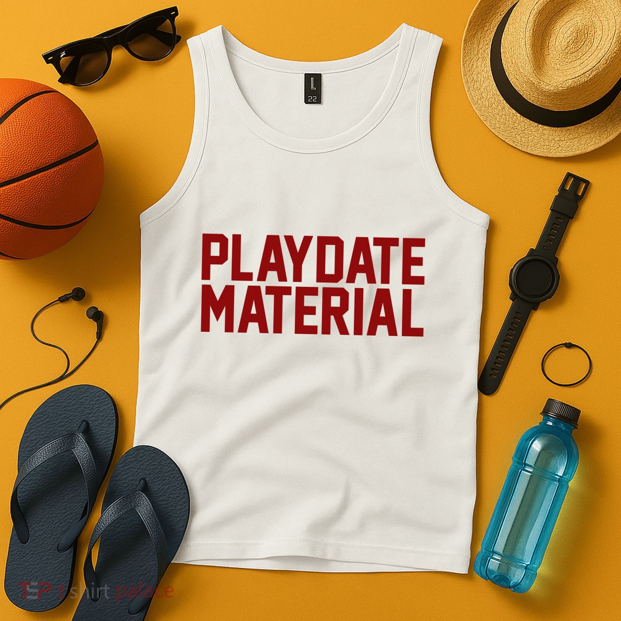 Playdate Material Valentine Tank Top