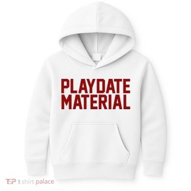 Playdate Material Valentine Kids Hoodie