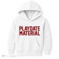 Playdate Material Valentine Kids Hoodie thumb 0