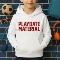 Playdate Material Valentine Kids Hoodie thumb 2