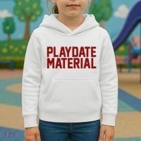 Playdate Material Valentine Kids Hoodie thumb 3