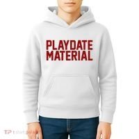Playdate Material Valentine Kids Hoodie thumb 4