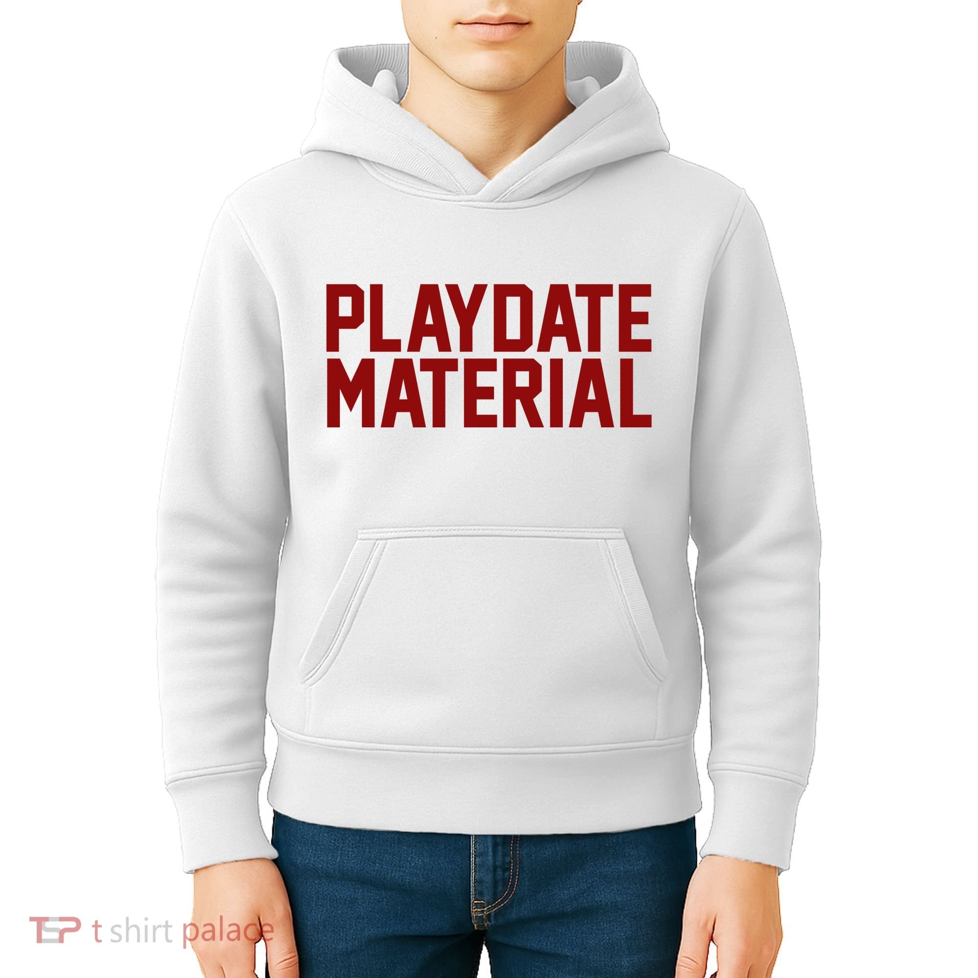 Playdate Material Valentine Kids Hoodie
