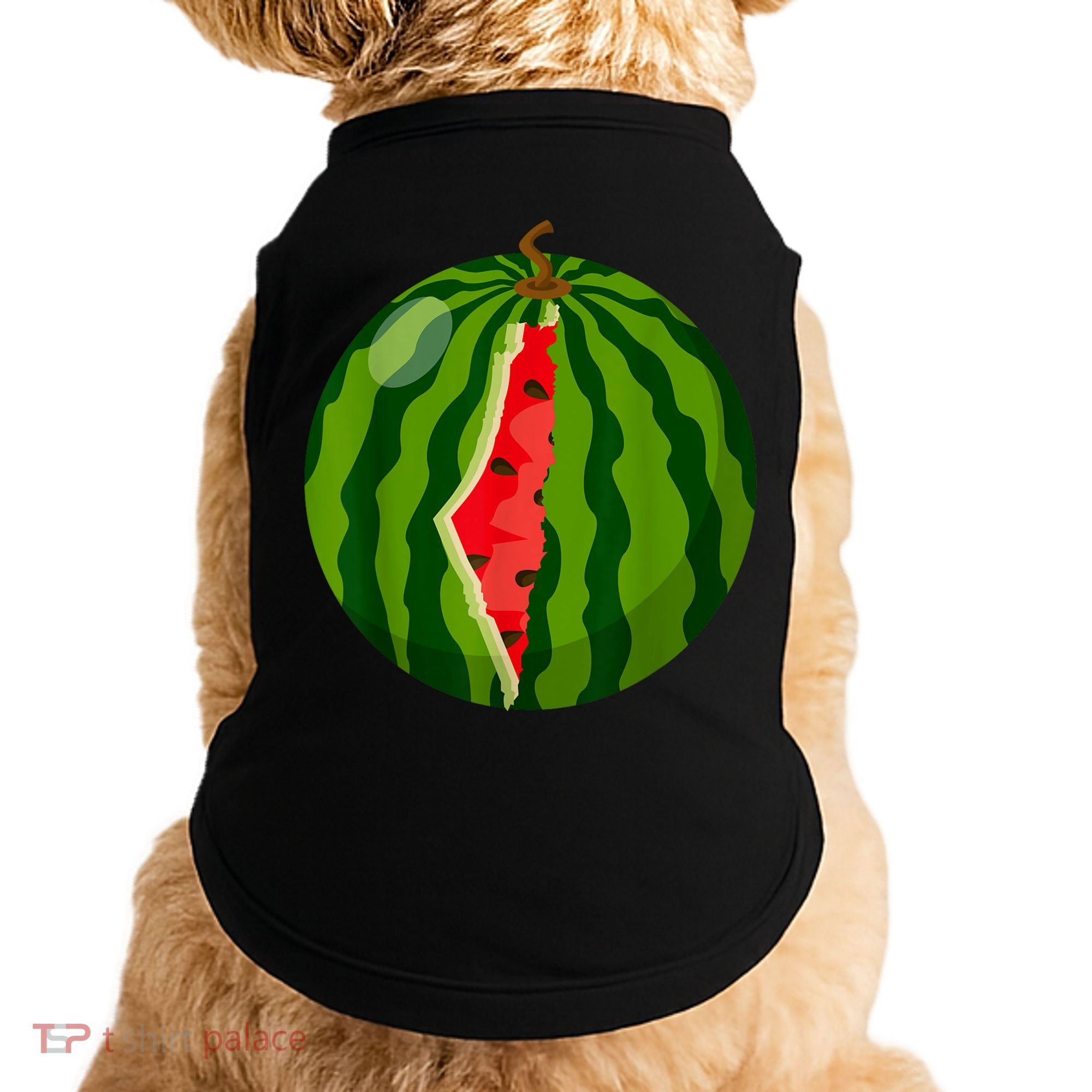Palestine Map Watermelon Arabic Calligraphy Doggie Tank
