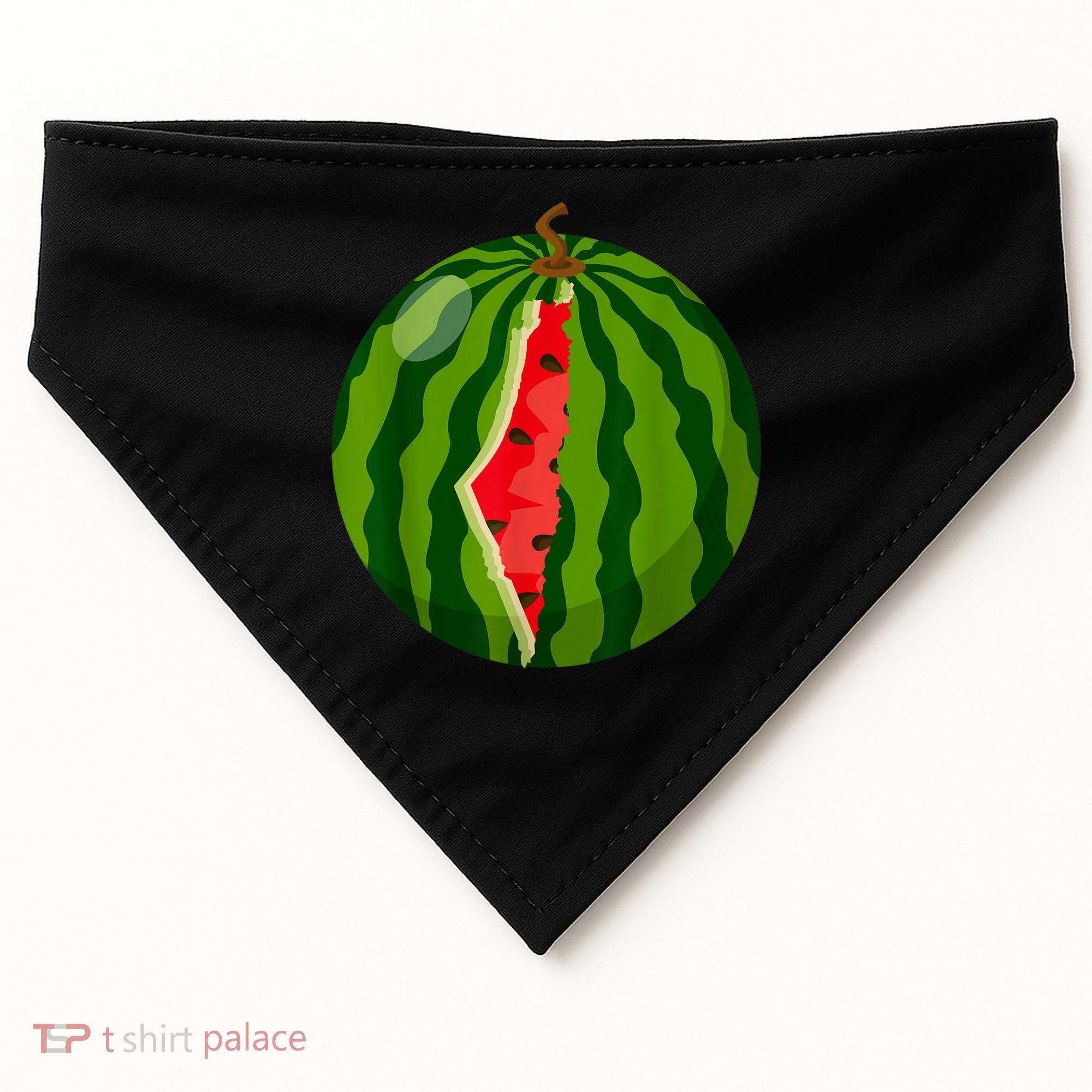 Palestine Map Watermelon Arabic Calligraphy USA-Made Doggie Bandana