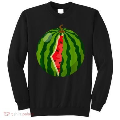 Palestine Map Watermelon Arabic Calligraphy Sweatshirt