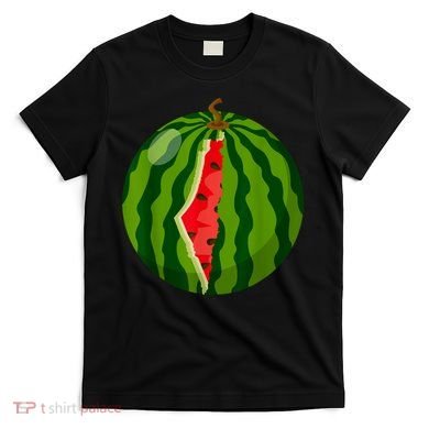 Palestine Map Watermelon Arabic Calligraphy T-Shirt
