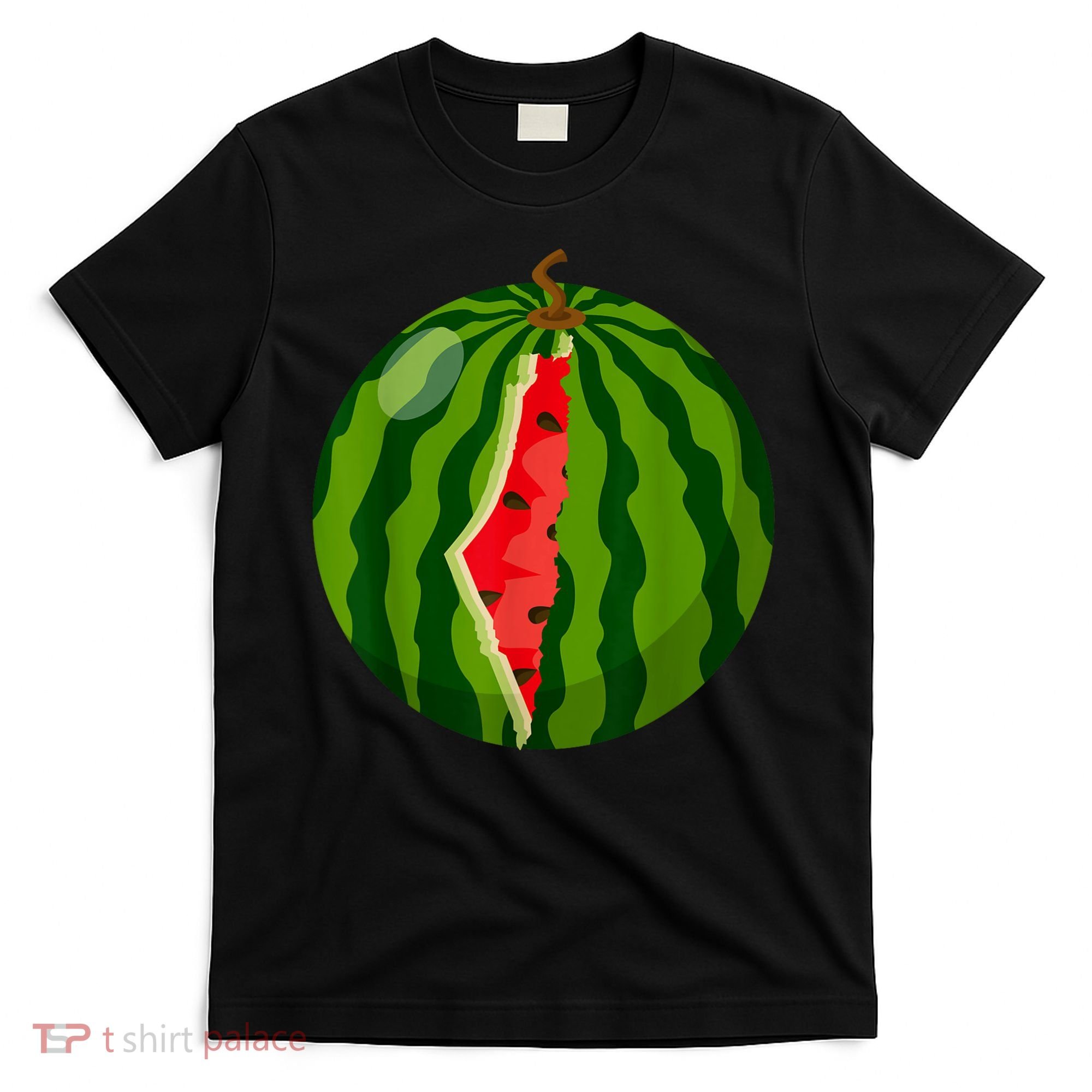 Palestine Map Watermelon Arabic Calligraphy T-Shirt