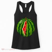 Palestine Map Watermelon Arabic Calligraphy Women's Tank Top thumb 0