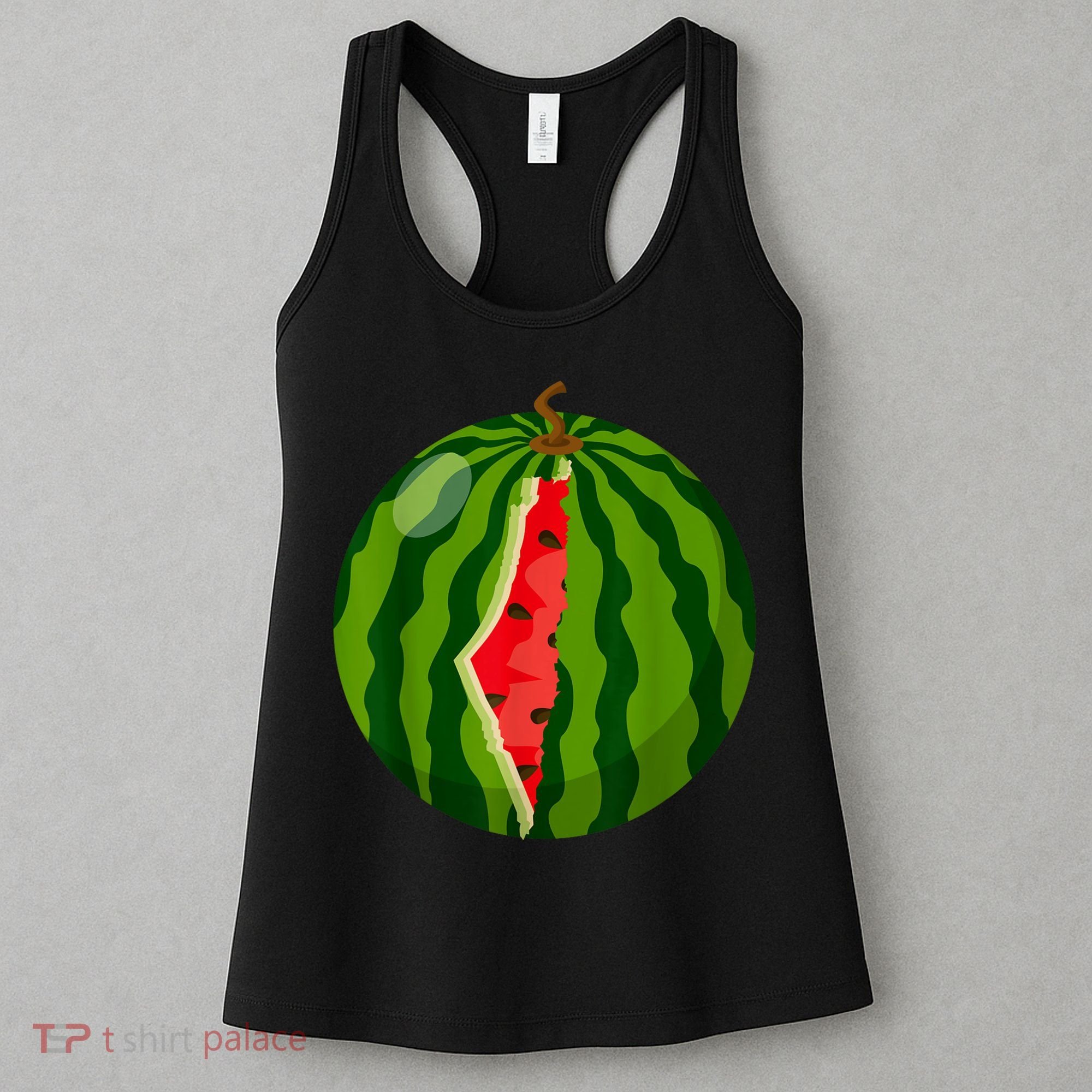 Palestine Map Watermelon Arabic Calligraphy Women's Tank Top
