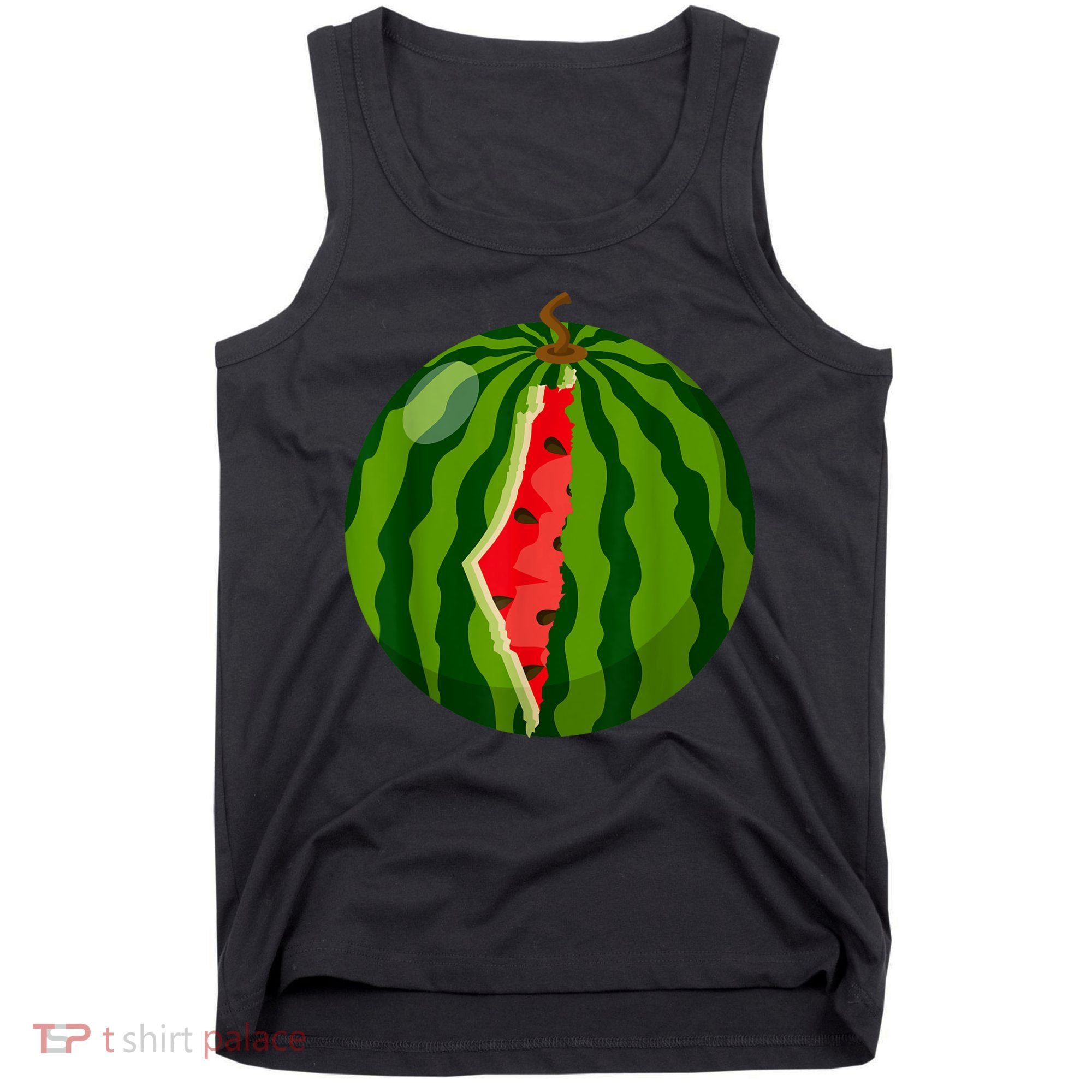 Palestine Map Watermelon Arabic Calligraphy Tank Top