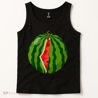 Palestine Map Watermelon Arabic Calligraphy Tank Top thumb 2