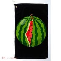 Palestine Map Watermelon Arabic Calligraphy Golf Towel thumb 0