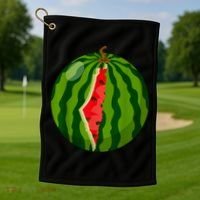 Palestine Map Watermelon Arabic Calligraphy Golf Towel thumb 1