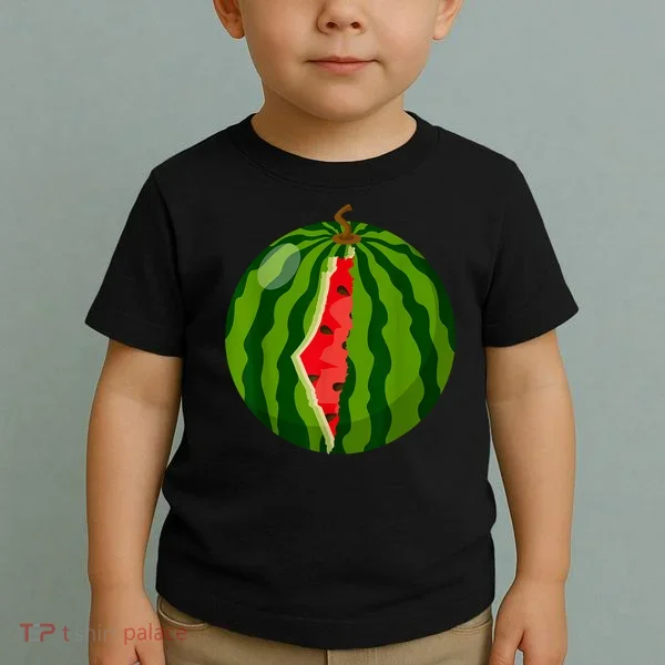 Palestine Map Watermelon Arabic Calligraphy Toddler T-Shirt