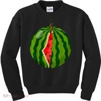 Palestine Map Watermelon Arabic Calligraphy Kids Sweatshirt thumb 0
