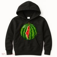 Palestine Map Watermelon Arabic Calligraphy Kids Hoodie thumb 0