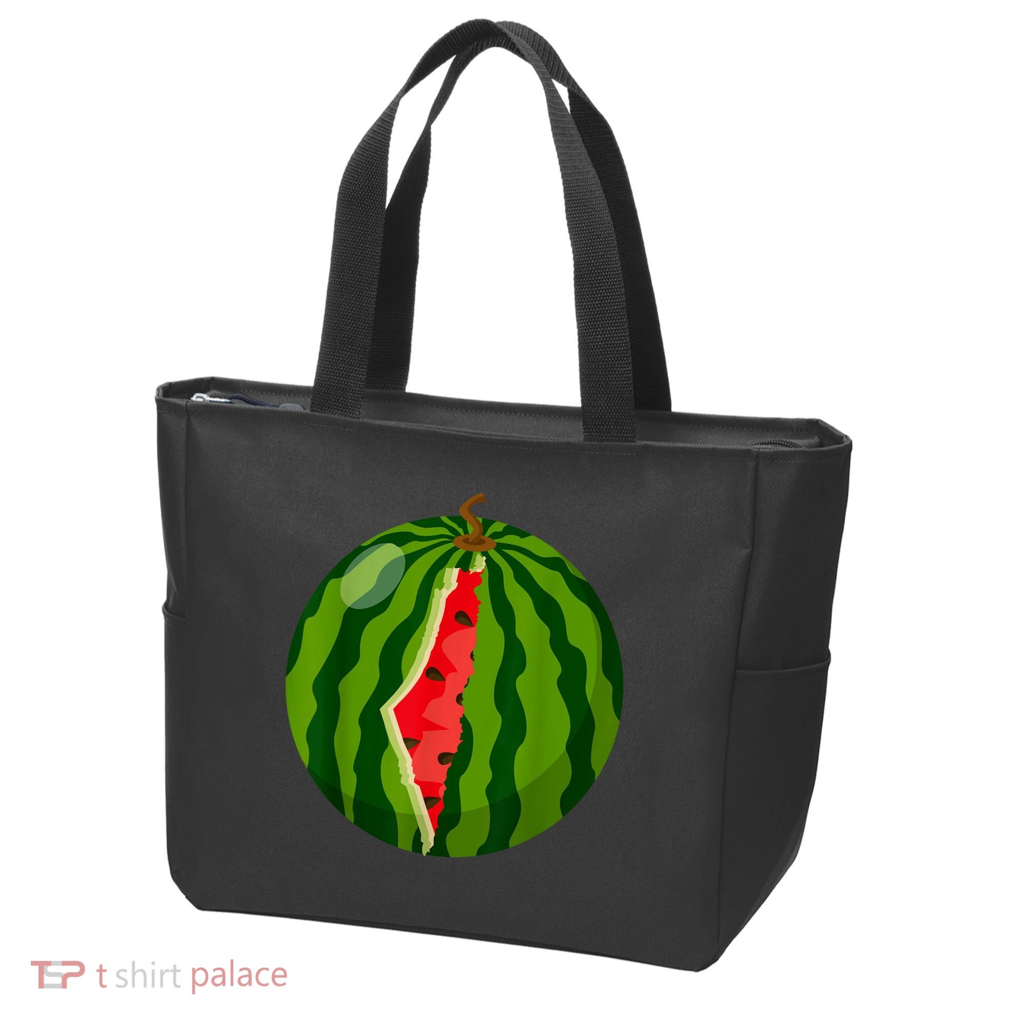 Palestine Map Watermelon Arabic Calligraphy Tote Bag