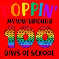 Poppin My Way Through 100 Days Of School Kids 100th Day Pop Santa Hat thumb 1