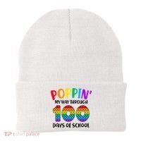 Poppin My Way Through 100 Days Of School Kids 100th Day Pop Beanie thumb 0