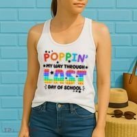 Poppin My Way Through Last Day Of School Women's Tank Top thumb 2